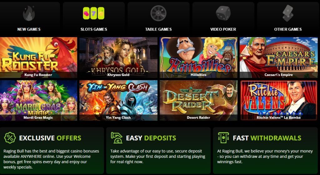 Raging Bull Online Casino